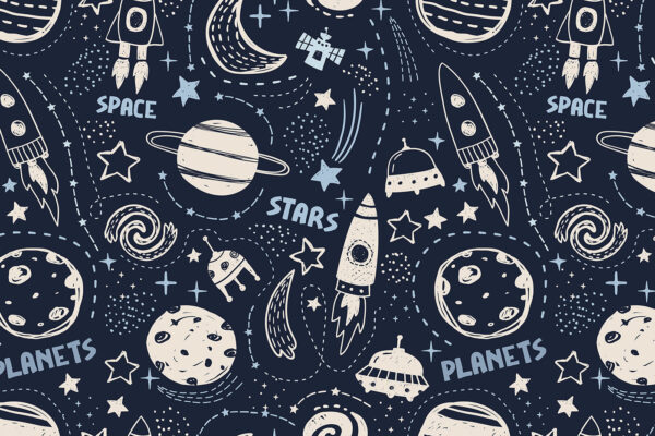 Um padrão de planetas e estrelas Um padrão de planetas e estrelas