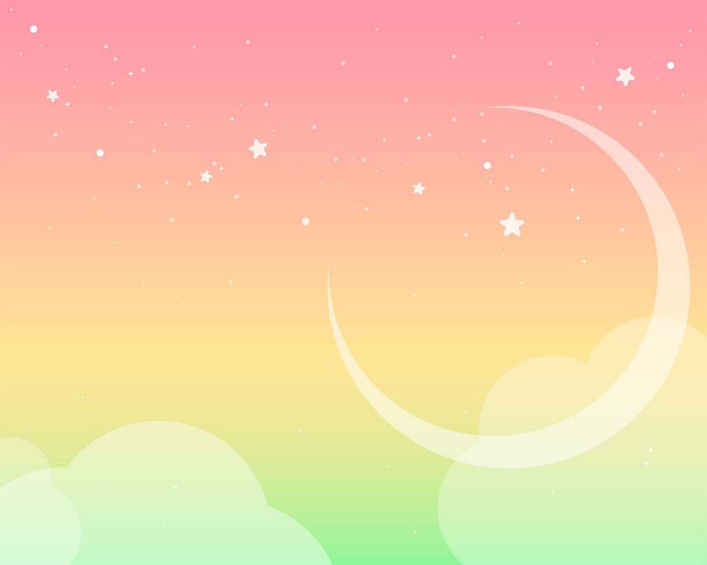 Uma lua e estrelas no céu Uma lua e estrelas no céu