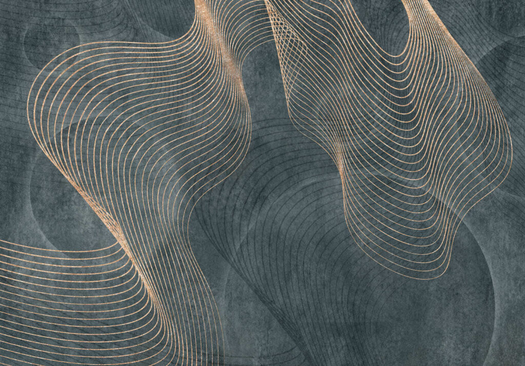 Linhas fluidas numa tela texturada. Linhas fluidas numa tela texturada.