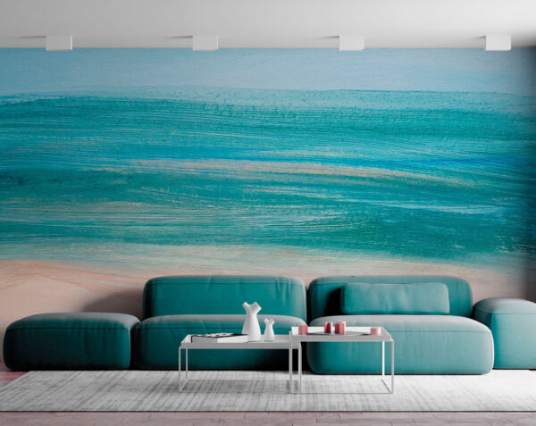Um quadro azul e branco Um quadro azul e branco