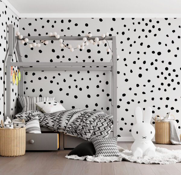 Um fundo preto e branco com pequenos pontos pretos Um fundo preto e branco com pequenos pontos pretos
