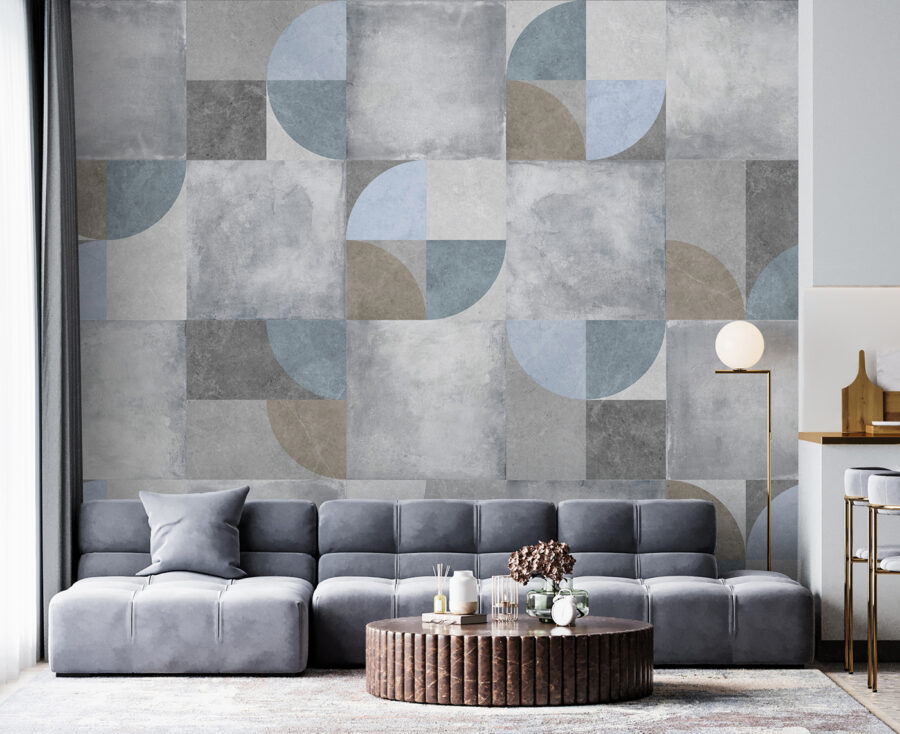 Papel de parede Padrão de formas geométricas