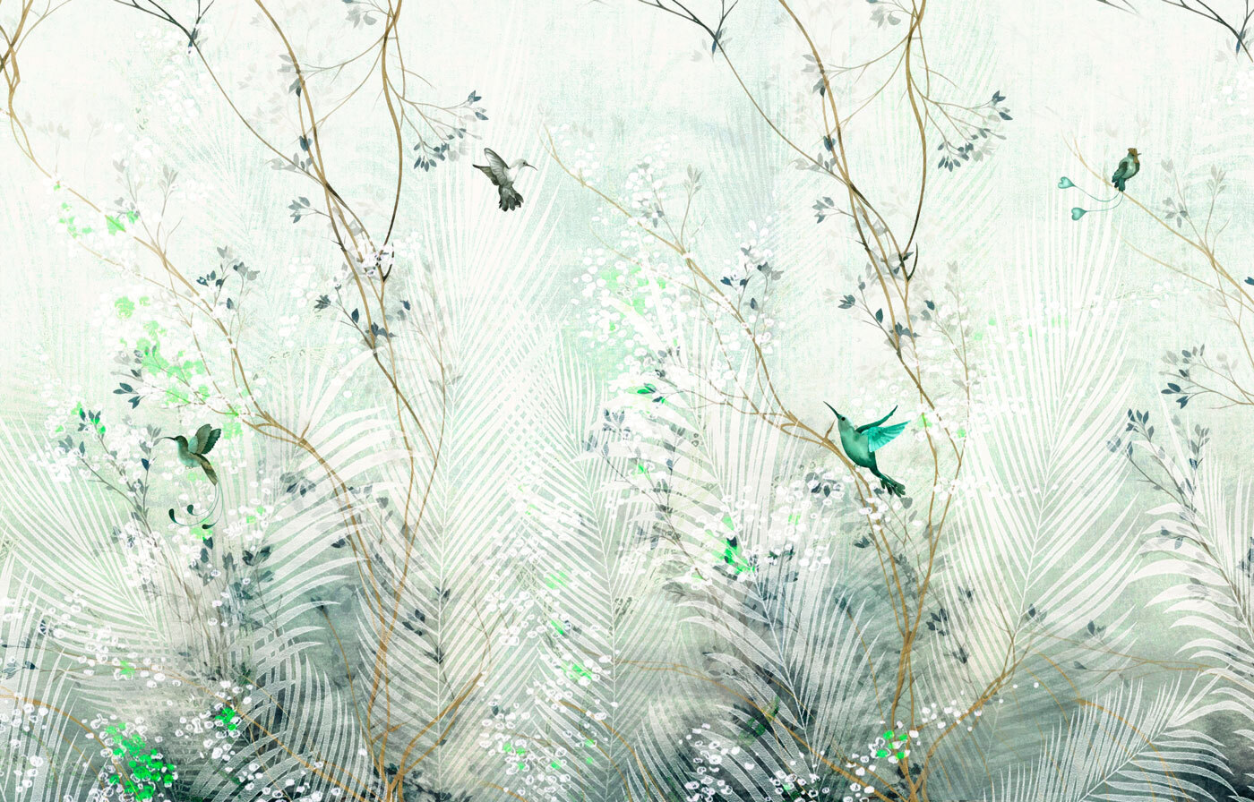 Painting of birds flying in the air Painting of birds flying in the air