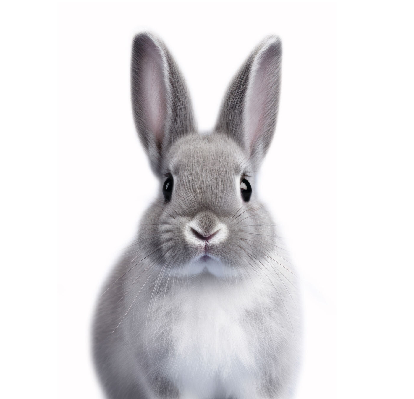 Cute rabbit with big expressive eyes Cute rabbit with big expressive eyes