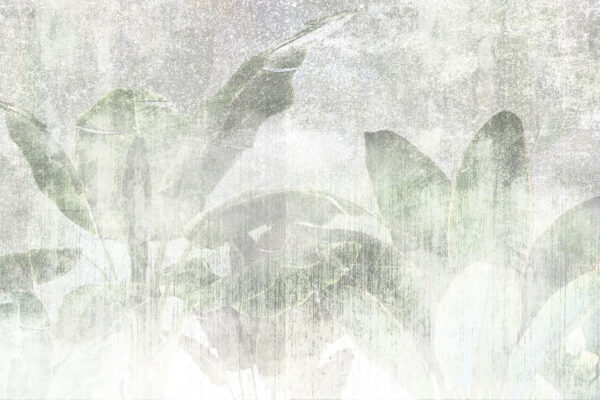 Soft leaves in muted tones