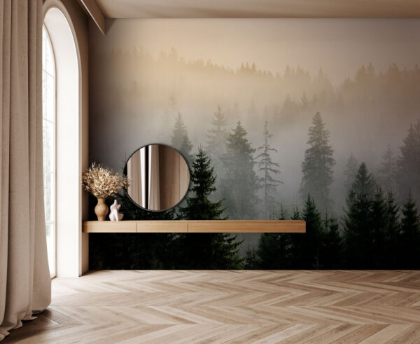 Floresta com nevoeiro e árvores u96999pib11 600x491 - Floresta com nevoeiro e árvores