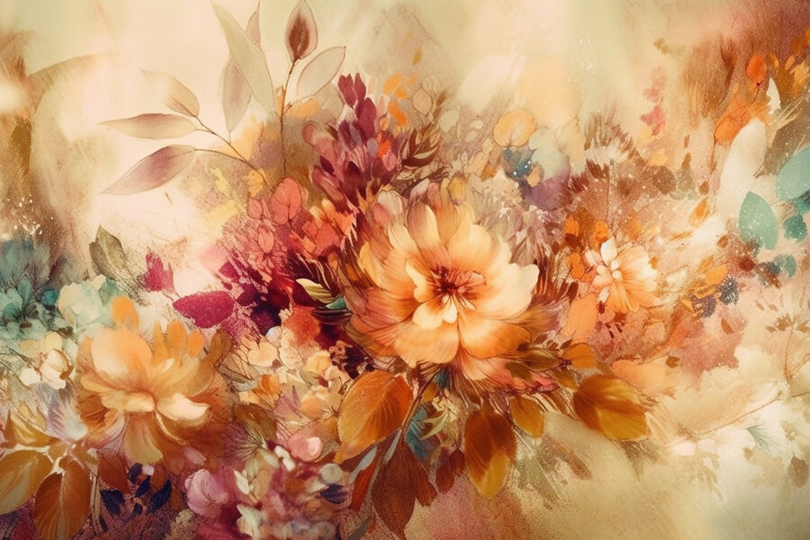 Pintura de flores