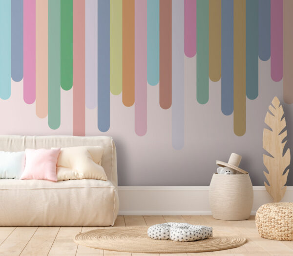 Linhas verticais coloridas sobre um fundo branco Linhas verticais coloridas sobre um fundo branco