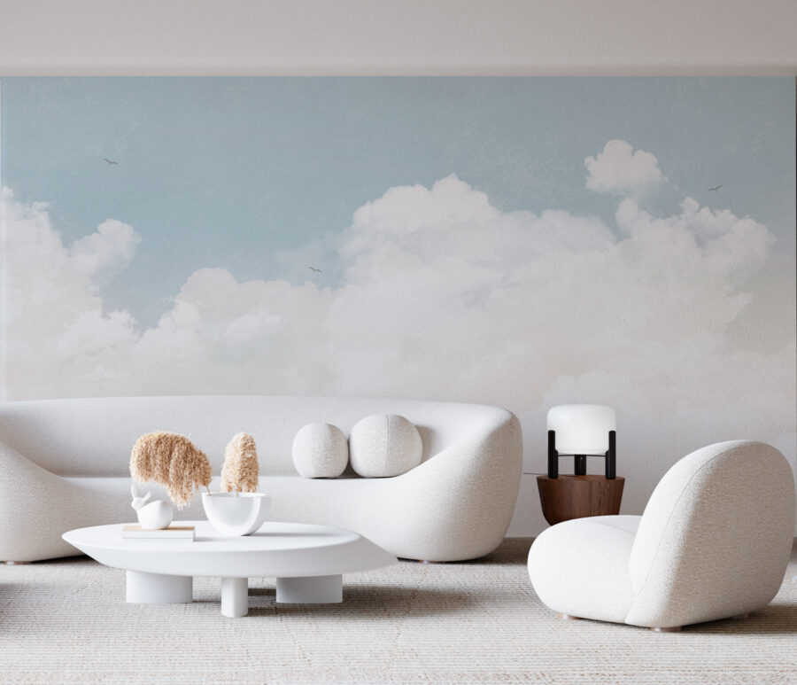 Papel de parede Um céu azul com nuvens