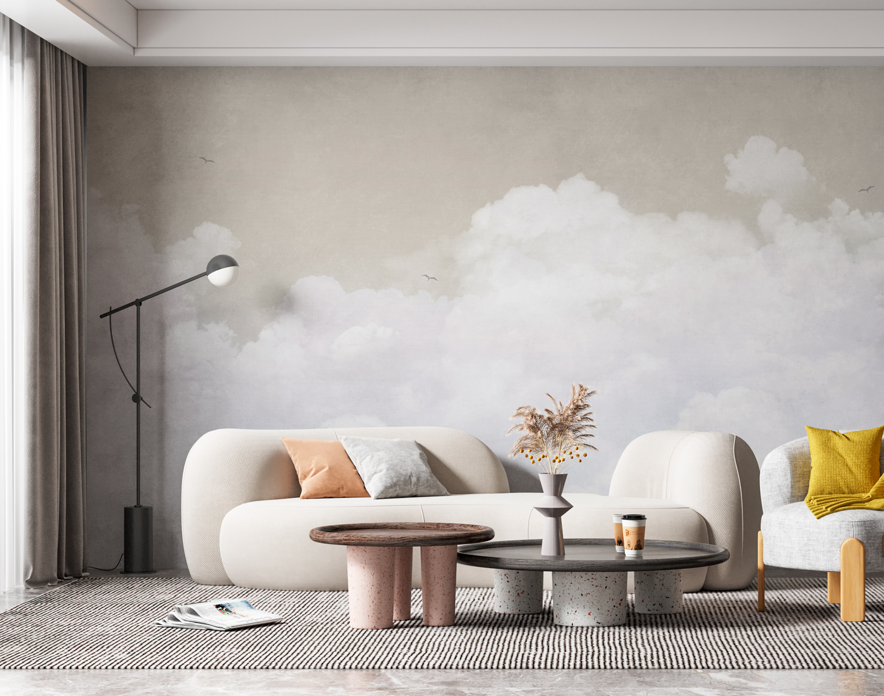 A white clouds in the sky A white clouds in the sky