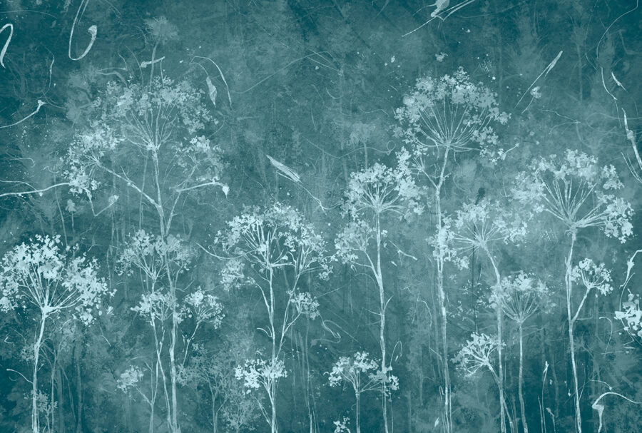 Desenho floral artístico sobre fundo texturado
