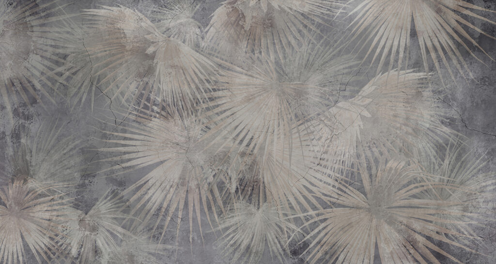 Papel de parede com folhas de palmeira Papel de parede com folhas de palmeira
