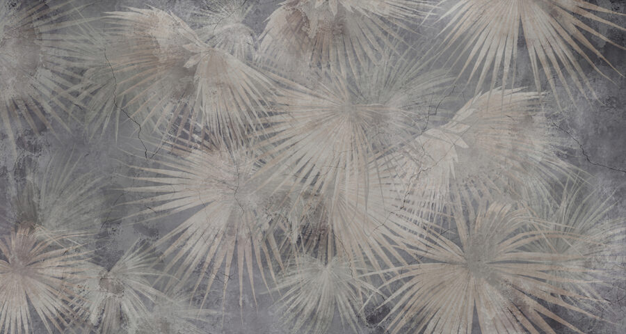 Papel de parede com folhas de palmeira Papel de parede com folhas de palmeira