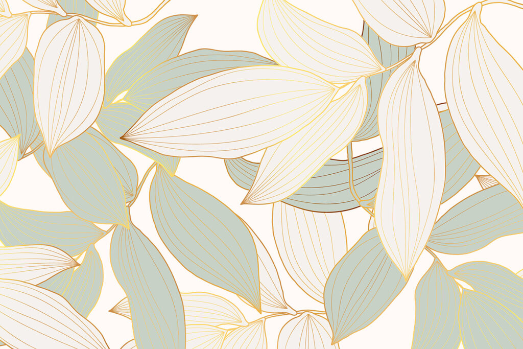 Padrão de folhas sobre um fundo branco Padrão de folhas sobre um fundo branco
