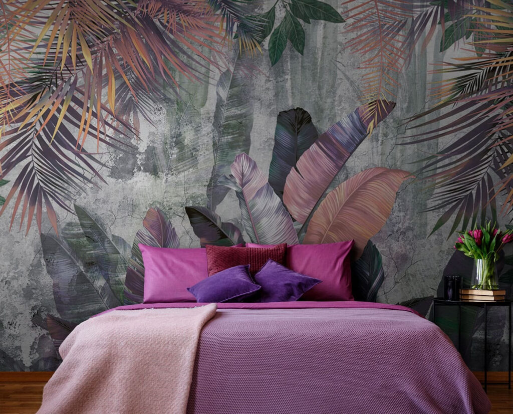 Wallpaper with colorful leaves Wallpaper with colorful leaves