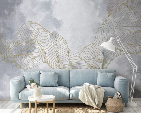 Ondas elegantes num fundo texturado Ondas elegantes num fundo texturado