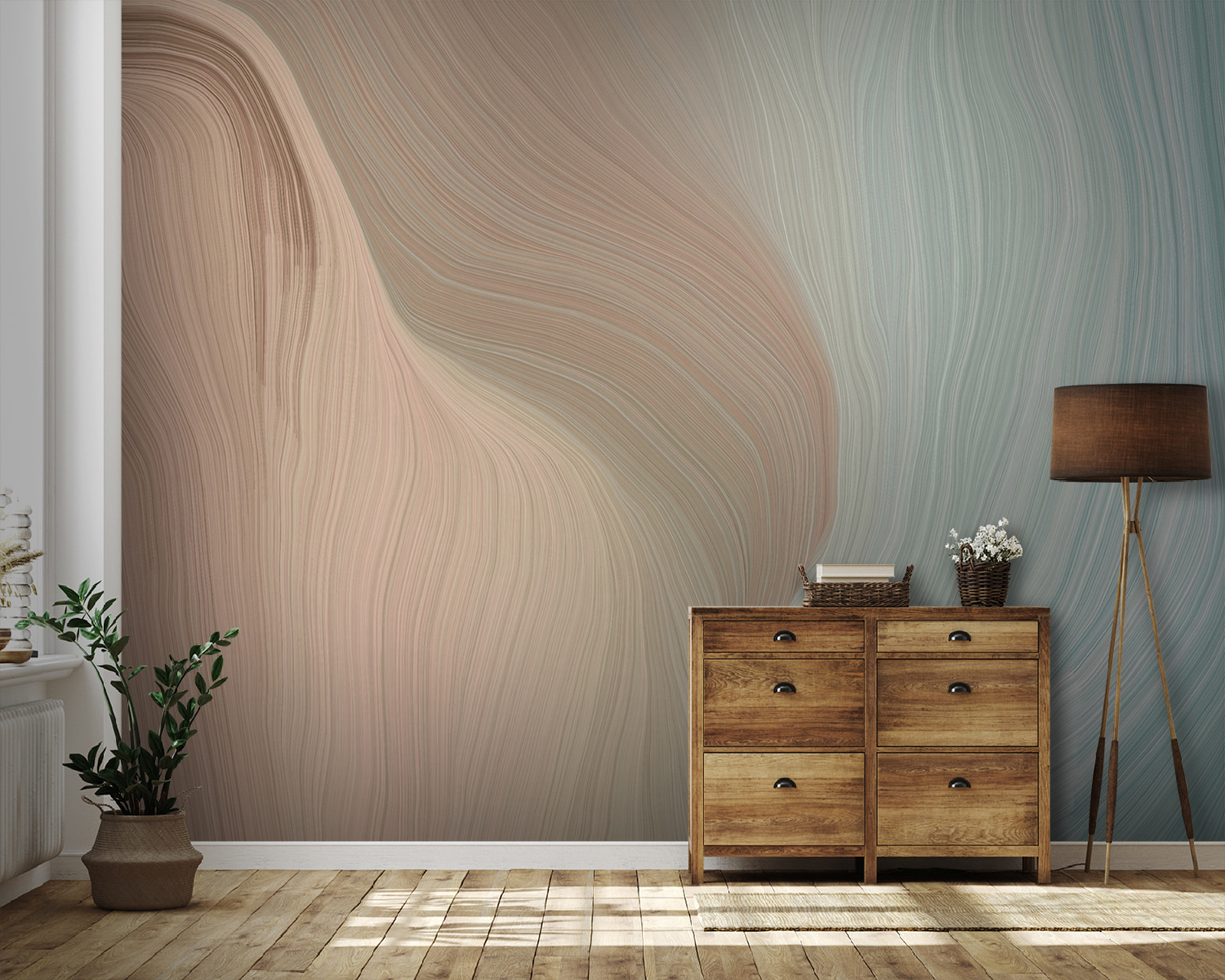 Soft waves of subtle color blends Soft waves of subtle color blends