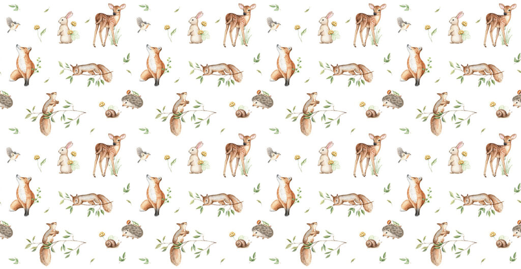 Um padrão de animais e plantas Um padrão de animais e plantas
