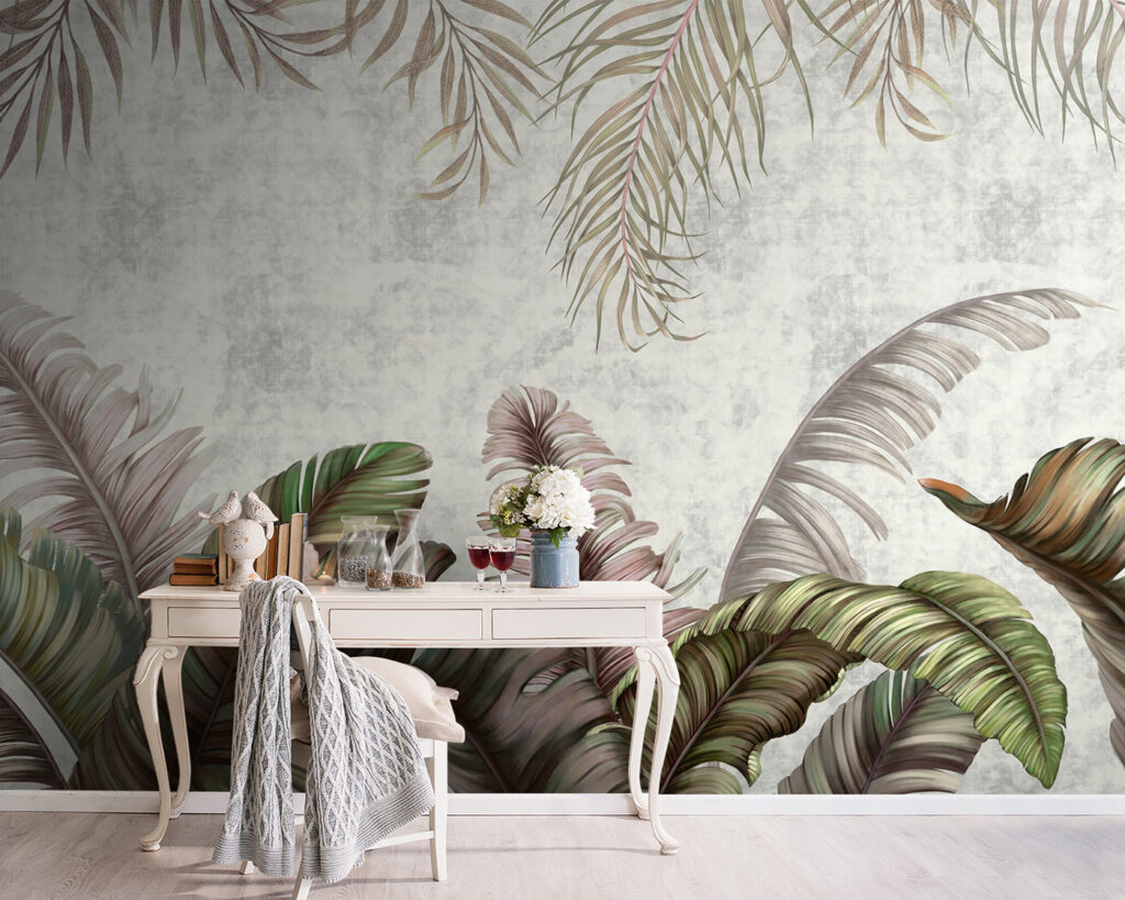 Group of colorful leaves