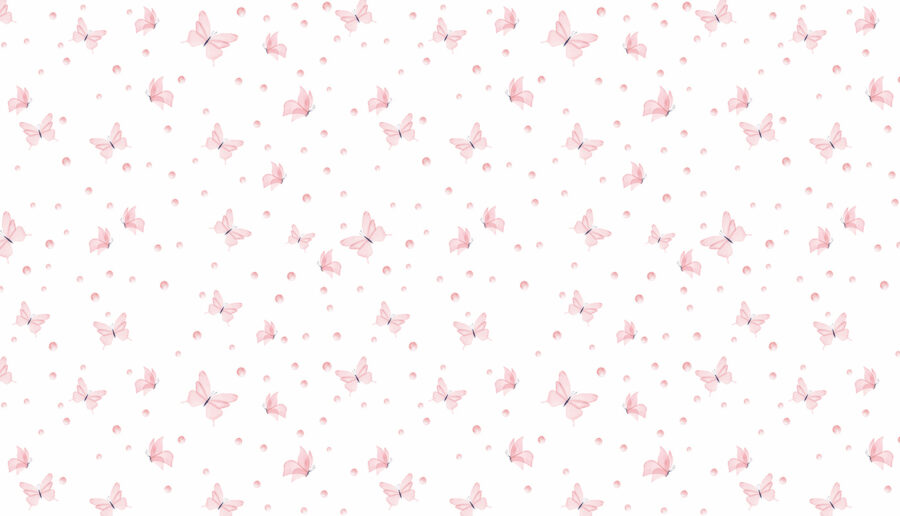 Papel de parede Padrão de borboletas e pontos - Image 6