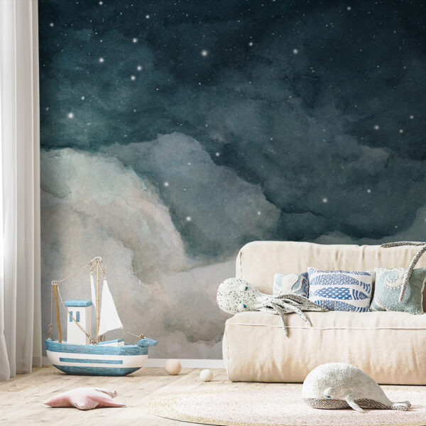 Nuvens e estrelas no céu Nuvens e estrelas no céu