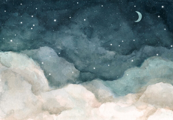 Nuvens e estrelas no céu Nuvens e estrelas no céu