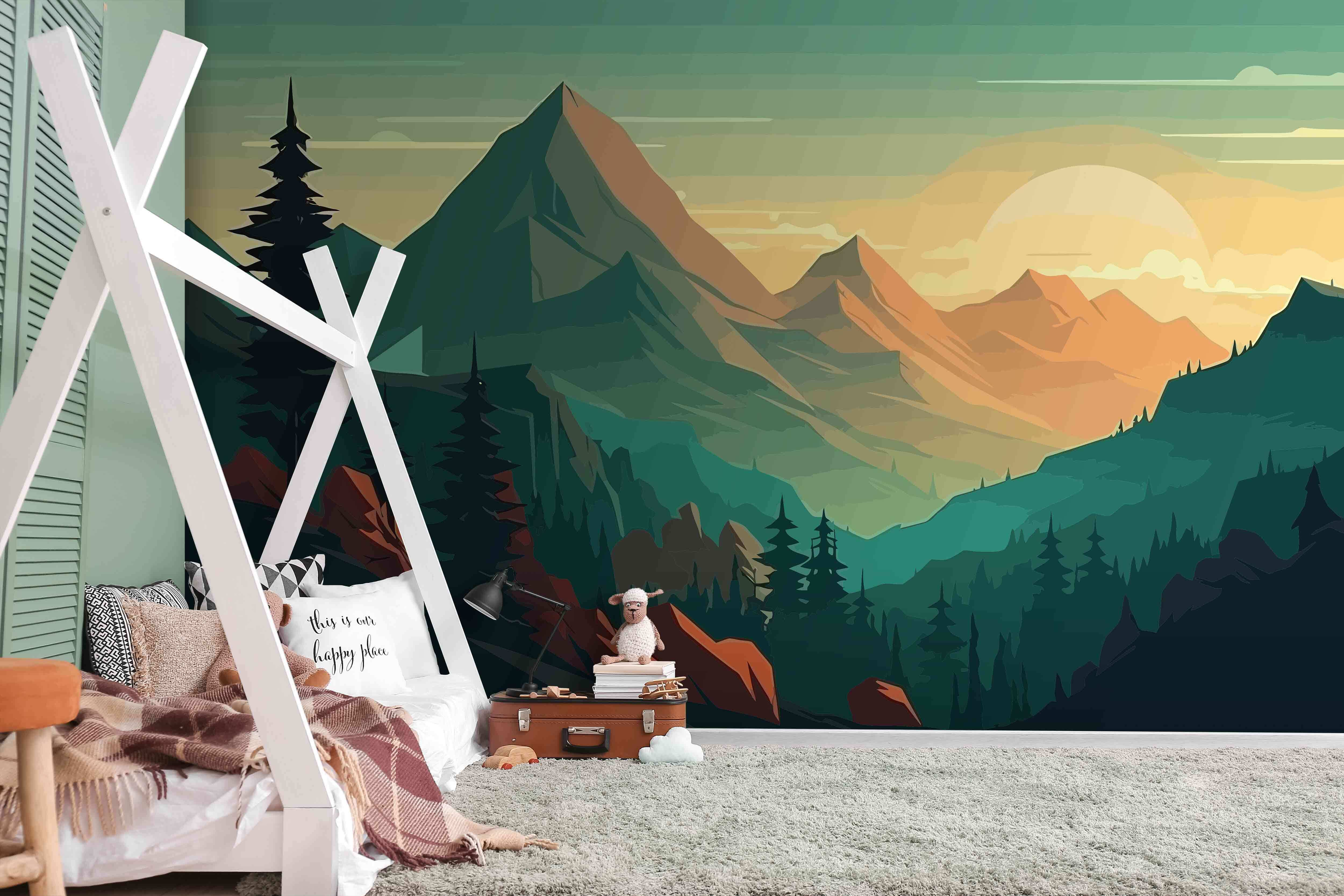 u96028pir1m - Uma paisagem de montanhas e árvores - tegory