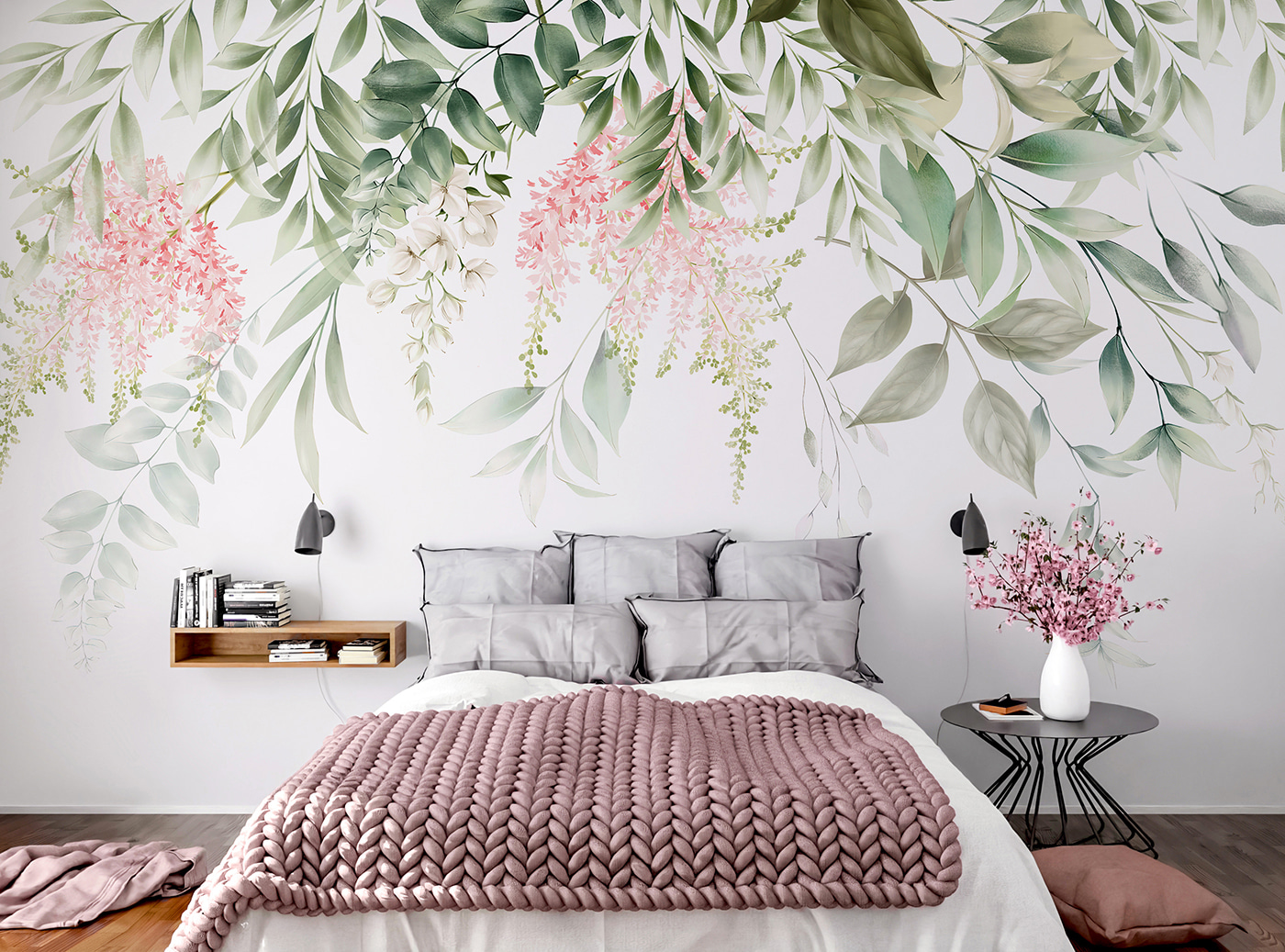 Delicate florals and lush greenery