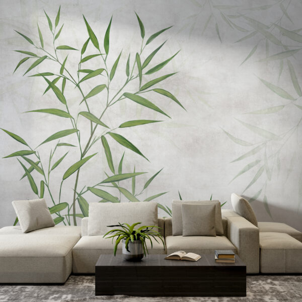 Folhas verdes sobre um fundo branco Folhas verdes sobre um fundo branco