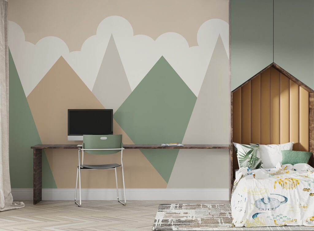 Mountain range with clouds Mountain range with clouds