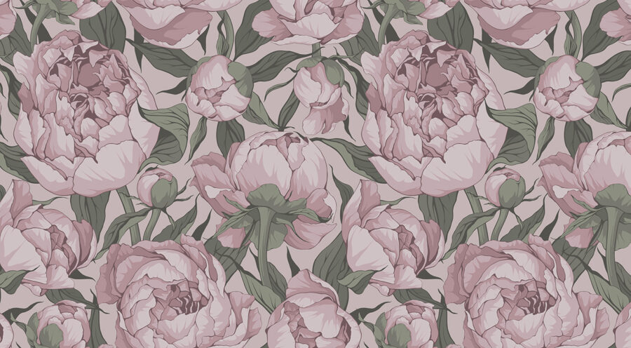 Padrão de flores cor-de-rosa