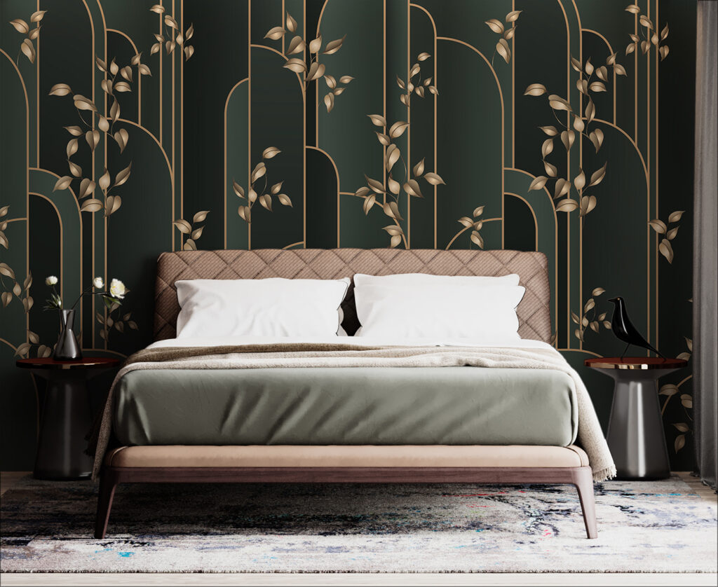 Wallpaper with leaves on it Wallpaper with leaves on it