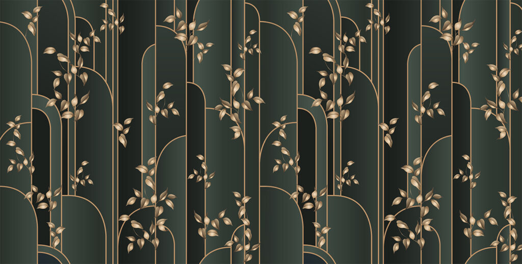 Papel de parede com folhas Papel de parede com folhas