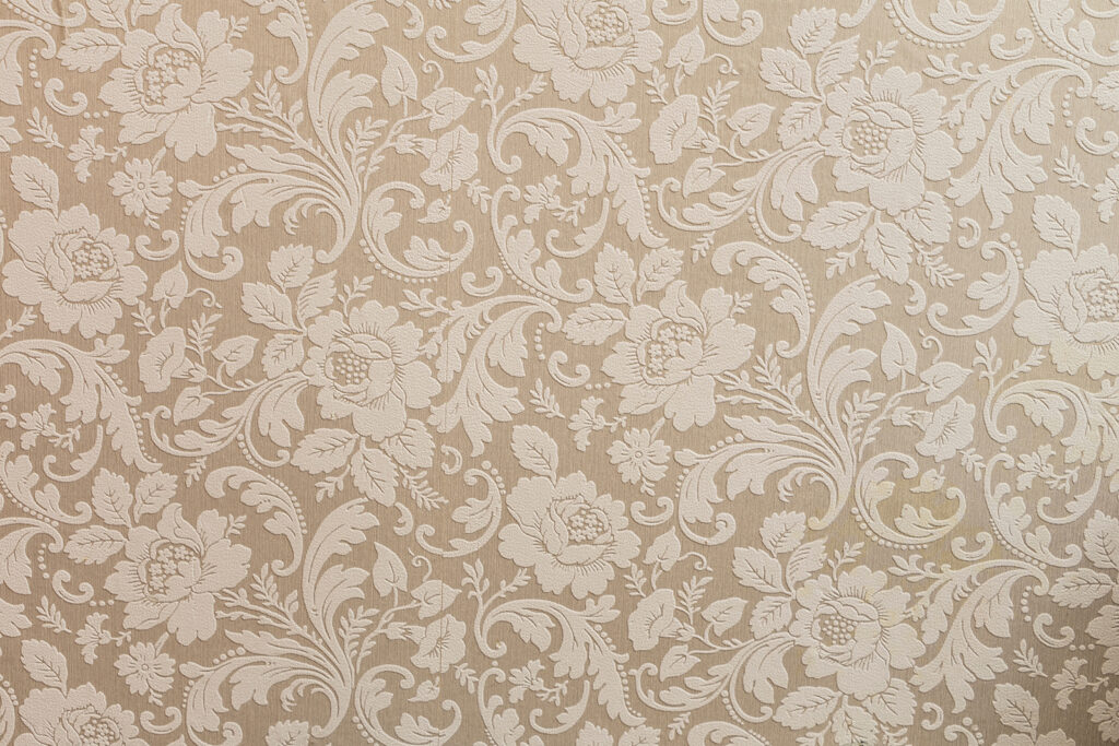 Design elegante em tecido com padrão floral. Design elegante em tecido com padrão floral.