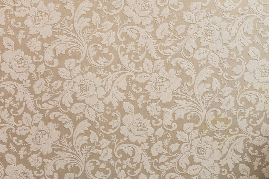 Design elegante em tecido com padrão floral.