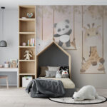 Papel de parede Grupo de animais em baloiços