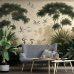 Papel de parede Pássaros num rio