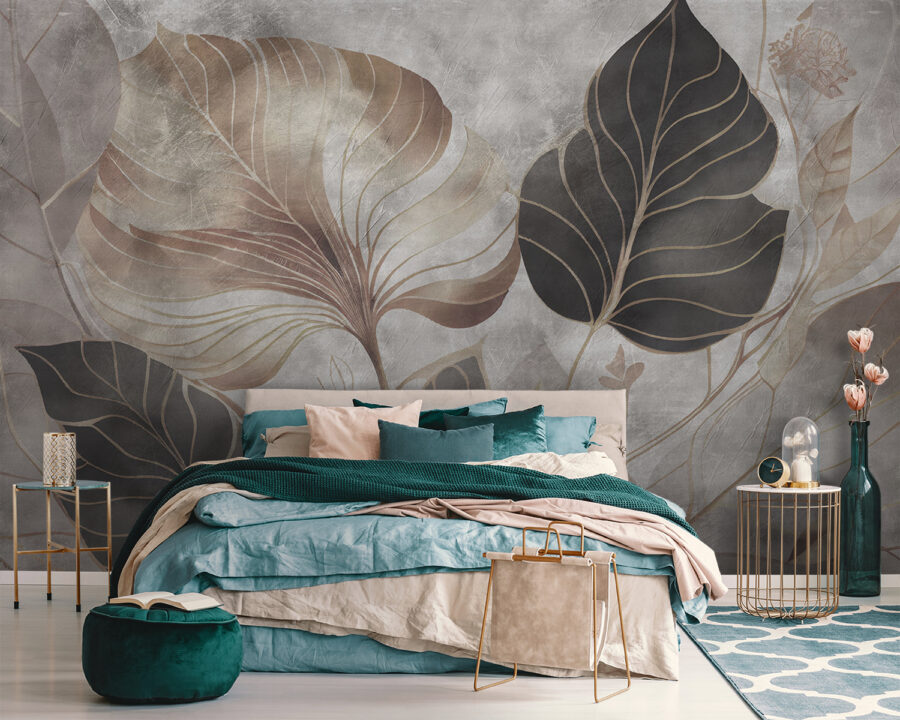 Papel de parede Folhas elegantes em tons suaves. - Image 2