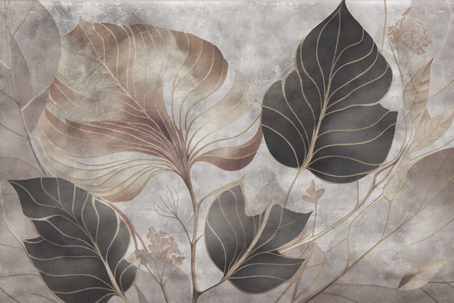 Papel de parede Folhas elegantes em tons suaves. - Image 6