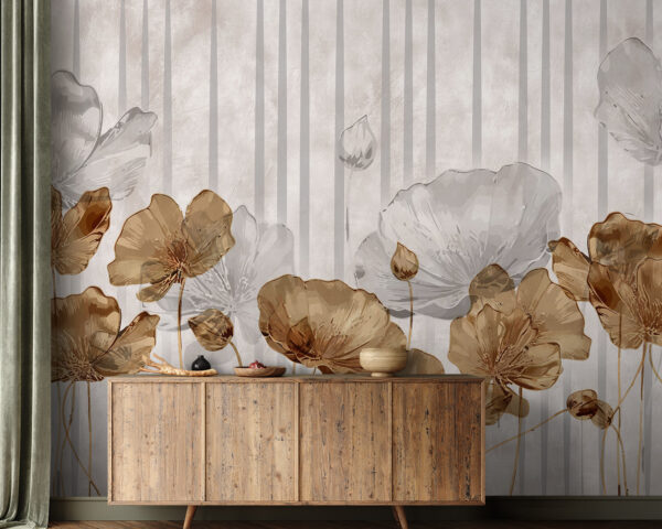 Papel de parede com flores Papel de parede com flores
