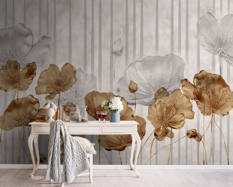 Papel de parede com flores