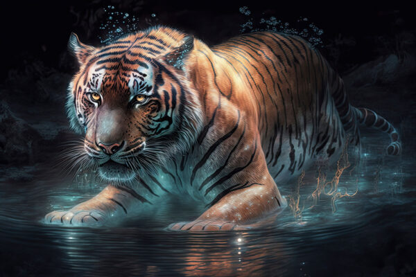 Tigre na água Tigre na água