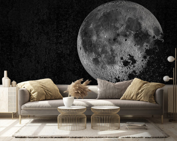 Lua misteriosa num céu escuro. Lua misteriosa num céu escuro.