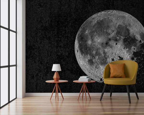Lua misteriosa num céu escuro. Lua misteriosa num céu escuro.