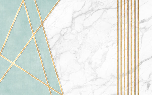 Design elegante em menta e mármore Design elegante em menta e mármore