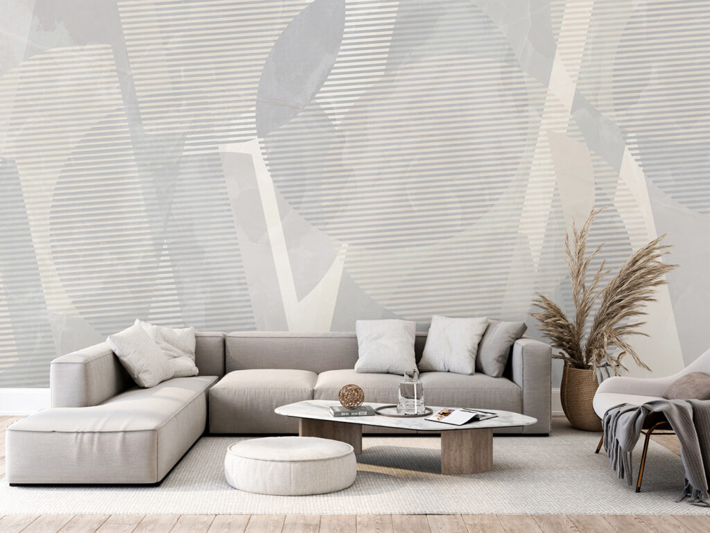 Grey and white abstract art Grey and white abstract art