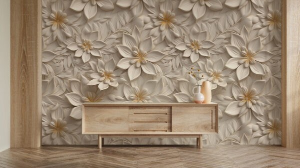 Papel de parede com flores Papel de parede com flores