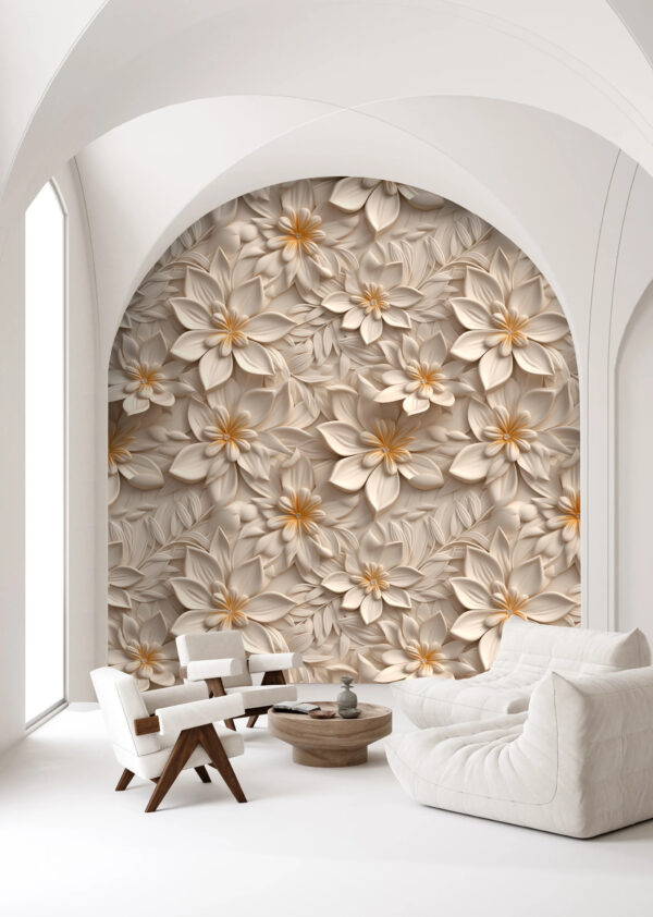 Papel de parede com flores Papel de parede com flores