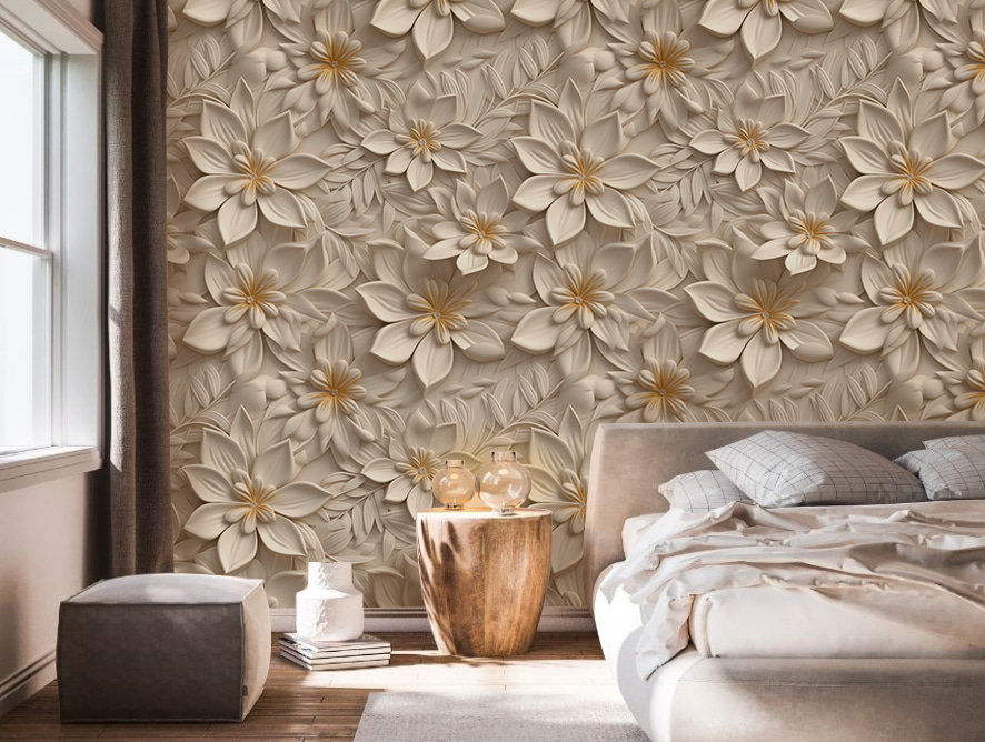 Papel de parede com flores