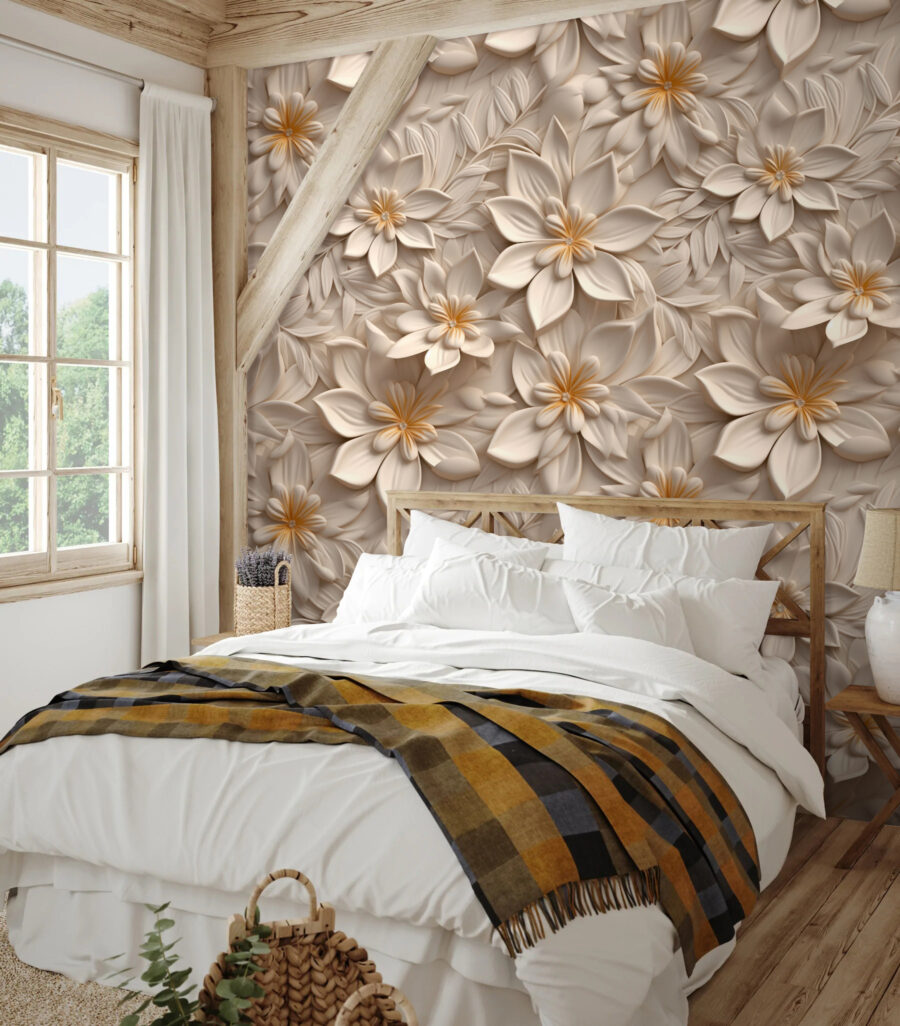 Papel de parede com flores